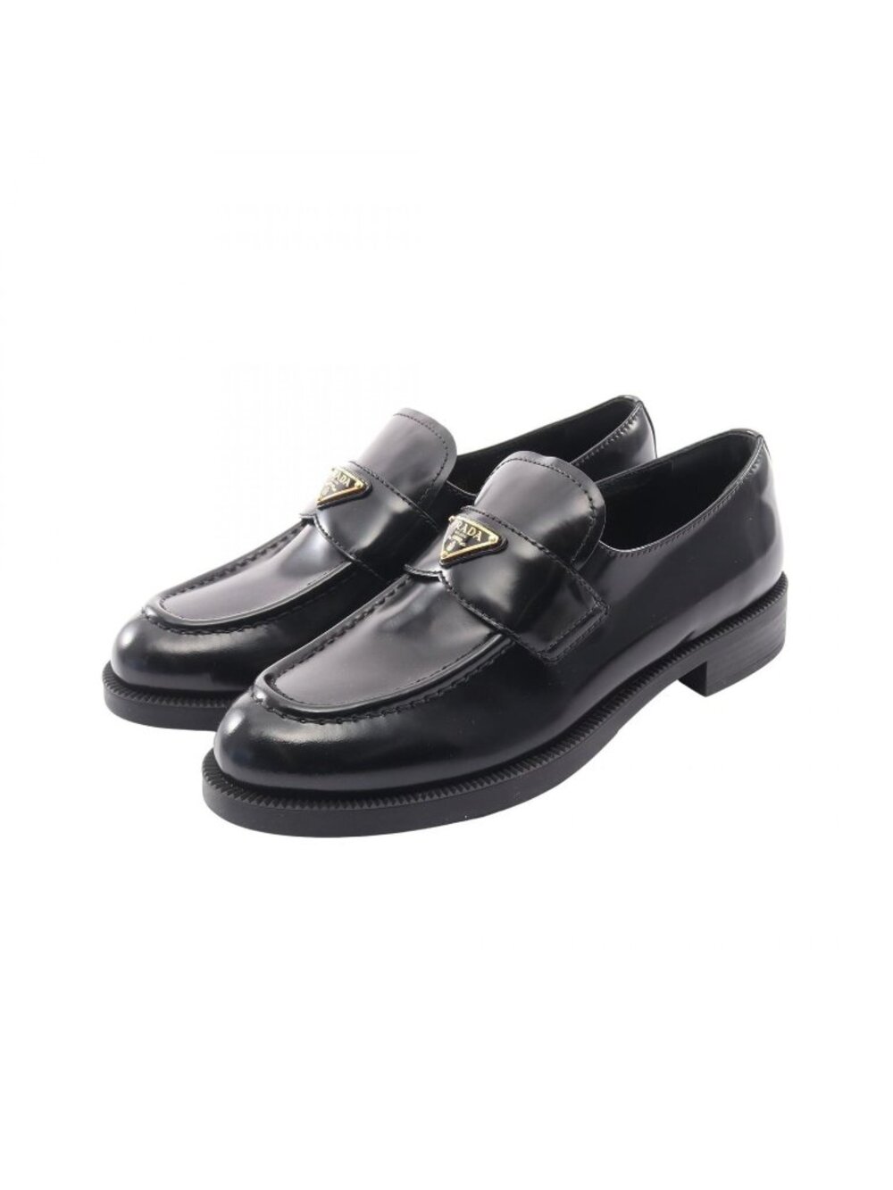 Prada Loafers Triangle Logo Leather